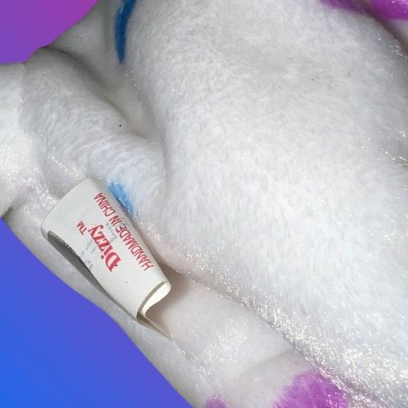 NWT TY Beanie Babies Dizzy The Dalmatian Black Ears Color Spots - Picture 4 of 4